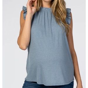 High Neck Maternity Blouse
